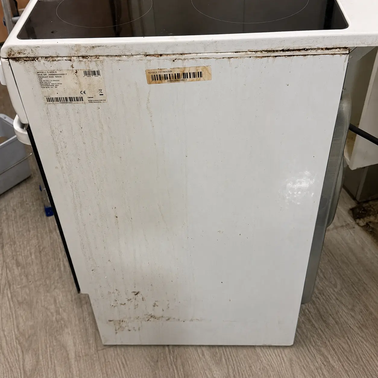 Spis och ugn före städning